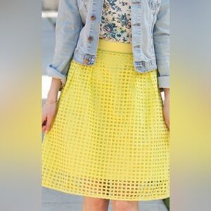 Yellow A-Line Skirt